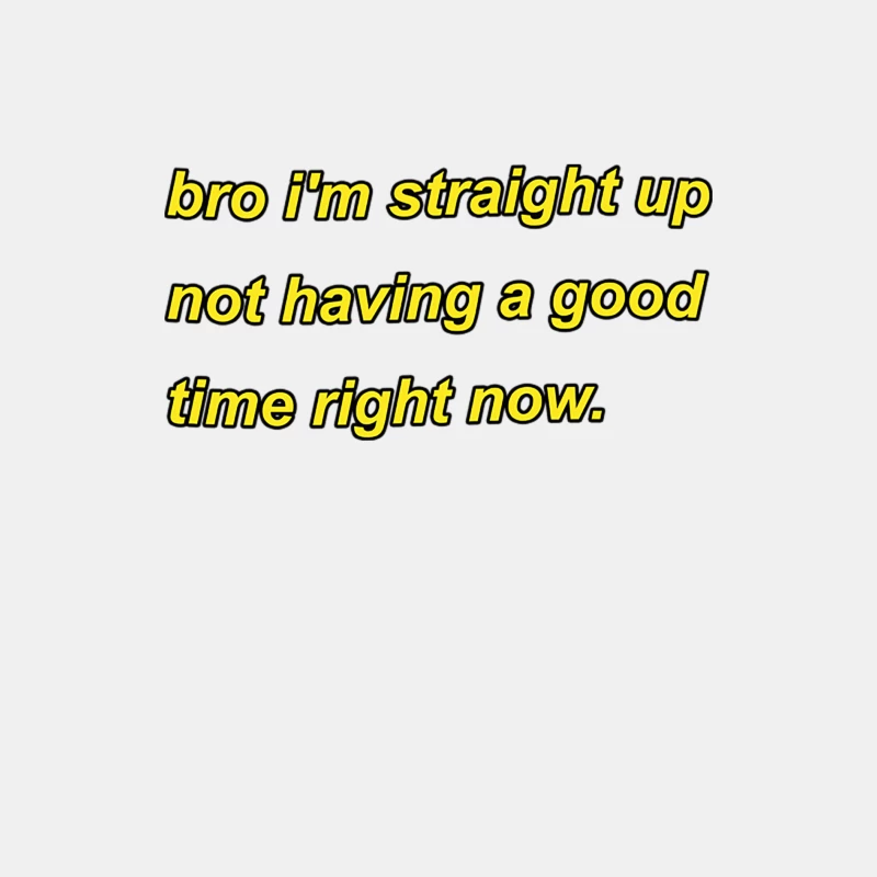 bro i_m straight up not having a good time right now Male Tank Top