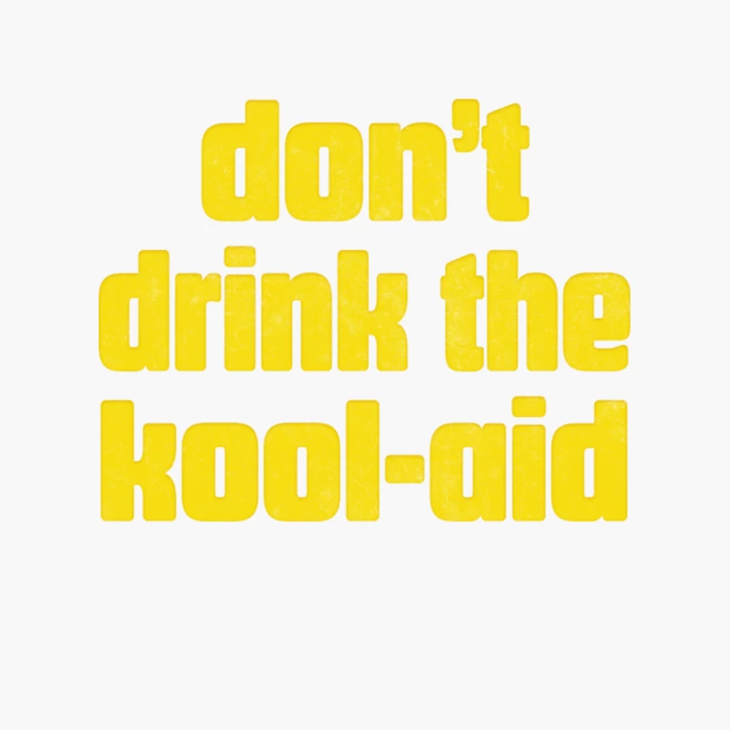 Don_t Drink The Kool Aid  Retro People_s Temple Design Cotton Tote Bag