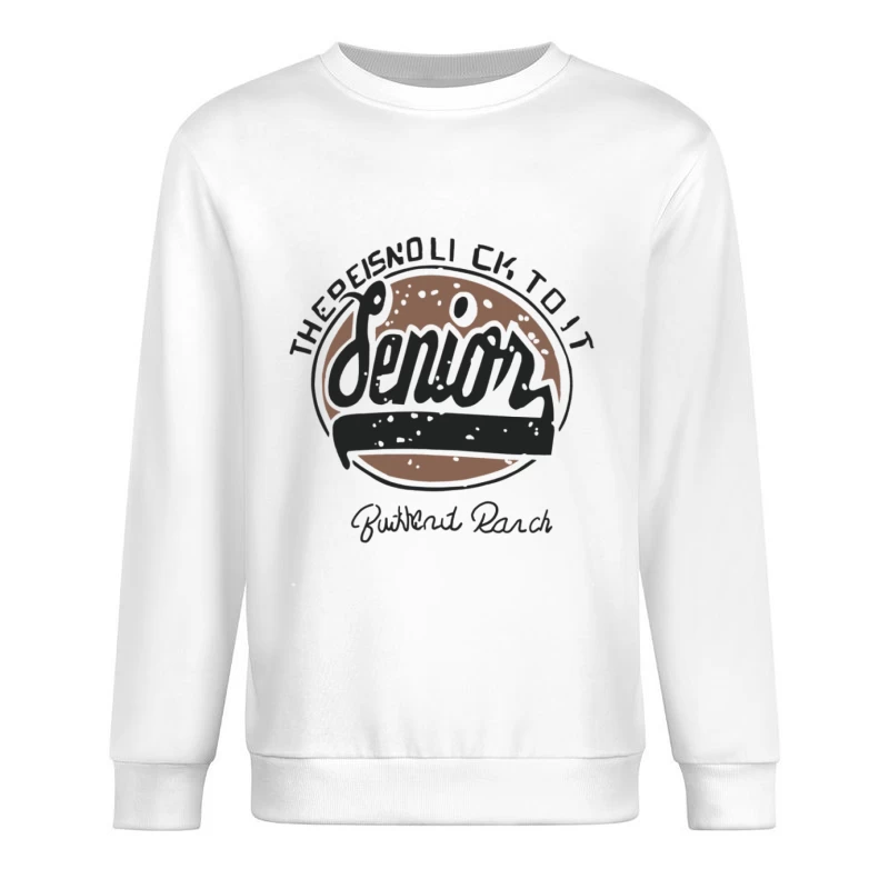 Senior Design auf Büffelleder Herren Pullover Sweatshirt