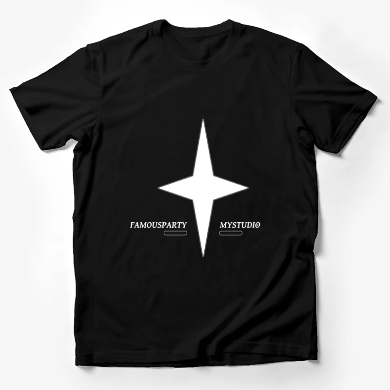 Minimalistisches Sternenlogo Herren T-Shirt