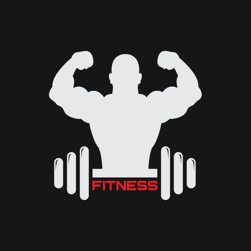 Muscular Silhouette Representing Fitness and Strength Mouse Pad