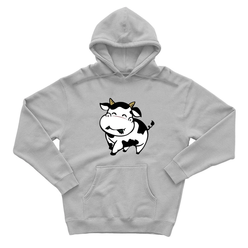 Vache mignonne souriante avec des taches Homme Sweat à capuche