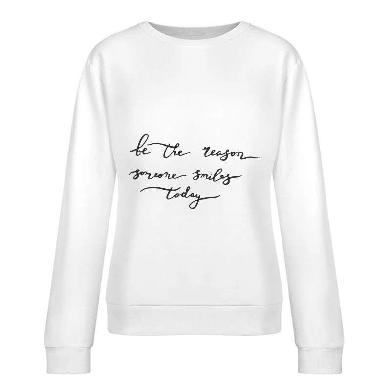 Inspiration pour sourire aujourd'hui Femme Sweat-shirt à enfiler