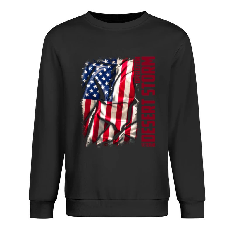 Drapeau Américain Déchiré - Opération Desert Storm Homme Sweat-shirt à enfiler