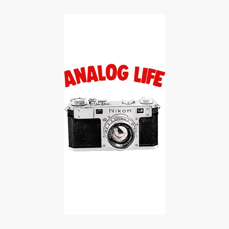 Analog Life  Camera Geek Gift Design iPhone Case