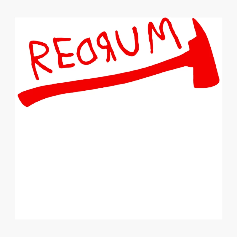 The Shining Inspired Redrum Throw Pillow