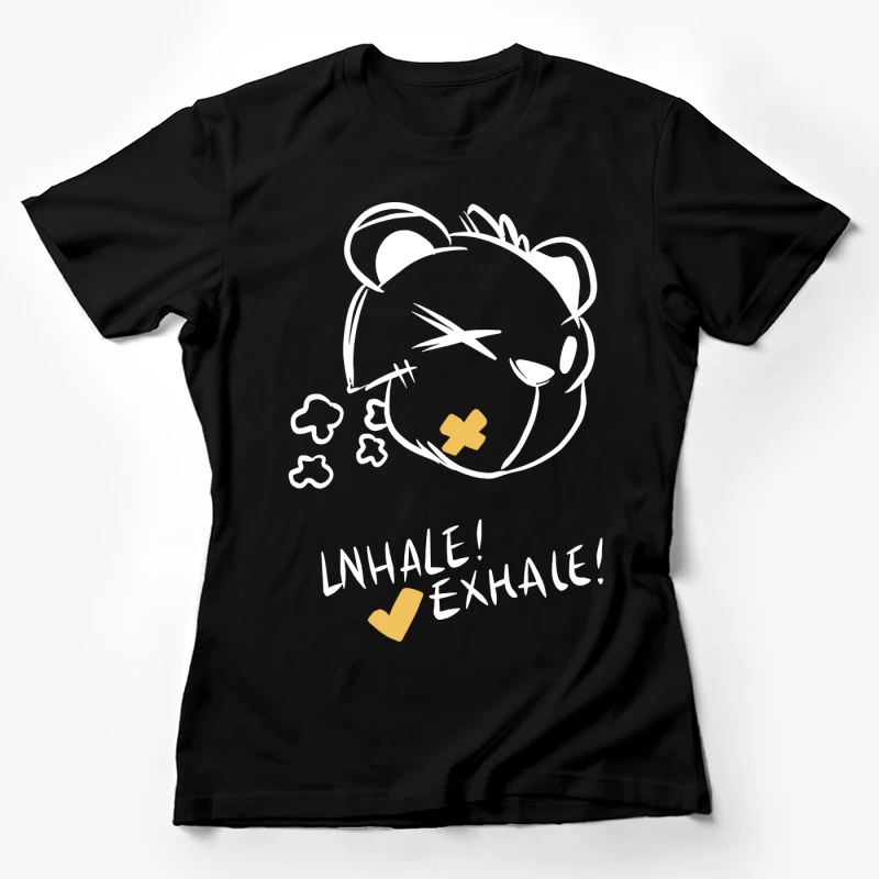 Niedliches Bärendesign für Stressabbau Damen T-Shirt