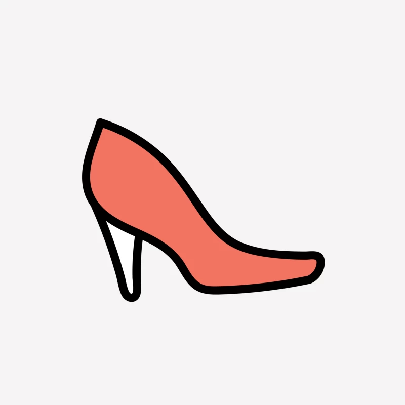 Icône de chaussure à talon rouge Femme T-Shirt