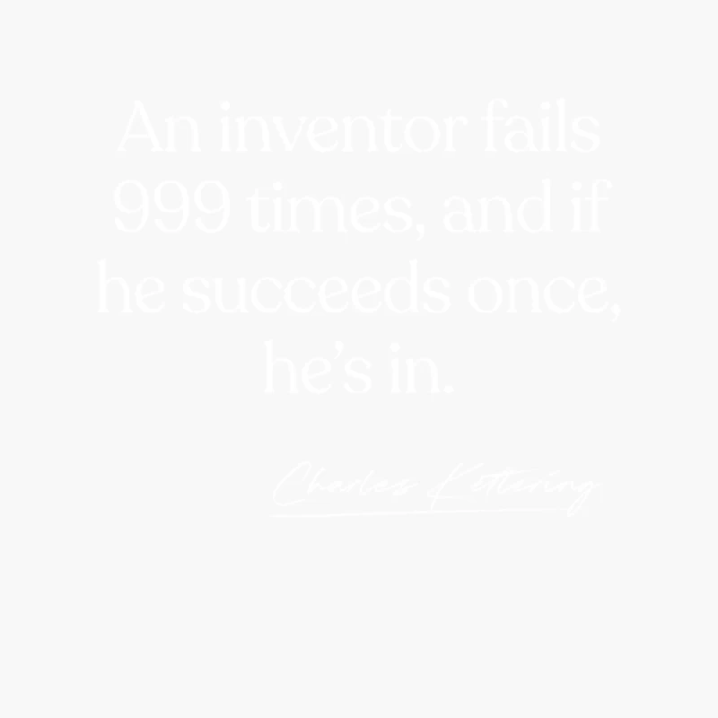 Charles Kettering Inventor Quote Cotton Tote Bag