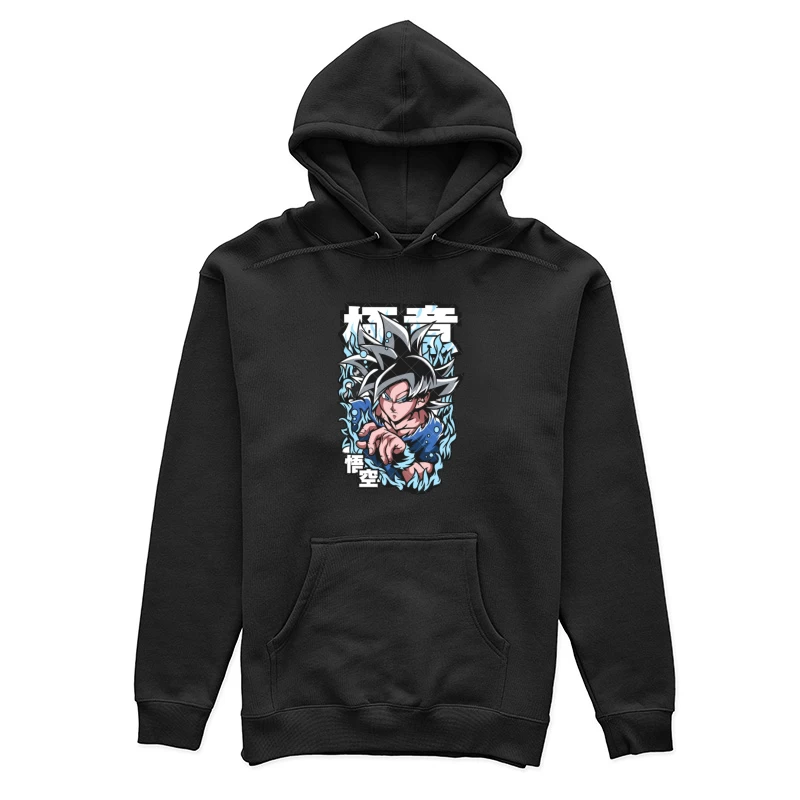 Kämpfer in blauer Aura Damen Pullover Hoodie
