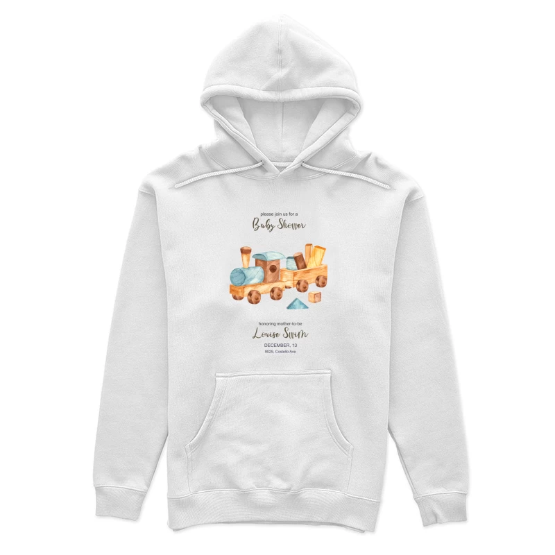 Holzspielzeug Baby Shower Einladung Damen Pullover Hoodie