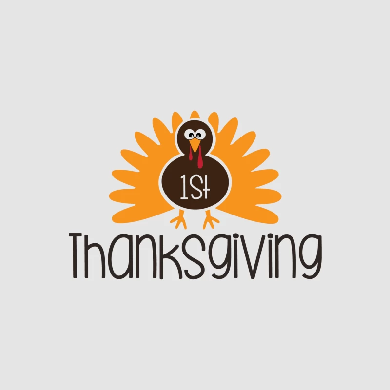Premier Thanksgiving avec dinde Homme Sweat à capuche