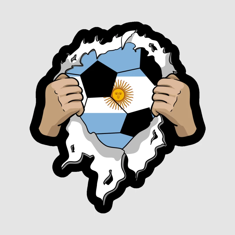 Argentinische Fußballleidenschaft Damen Pullover Hoodie