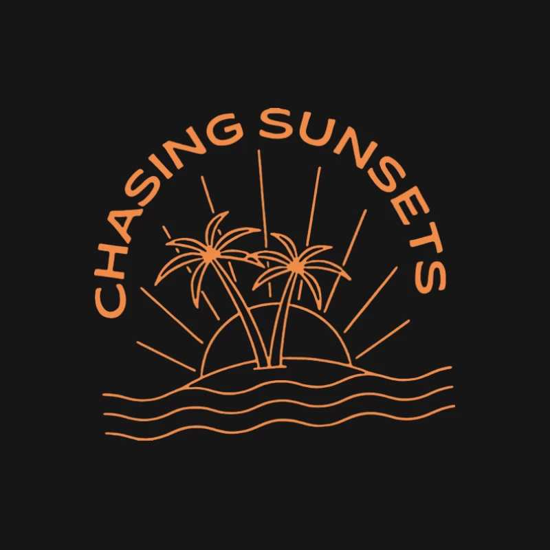 Palmen bei Sonnenuntergang Damen T-Shirt