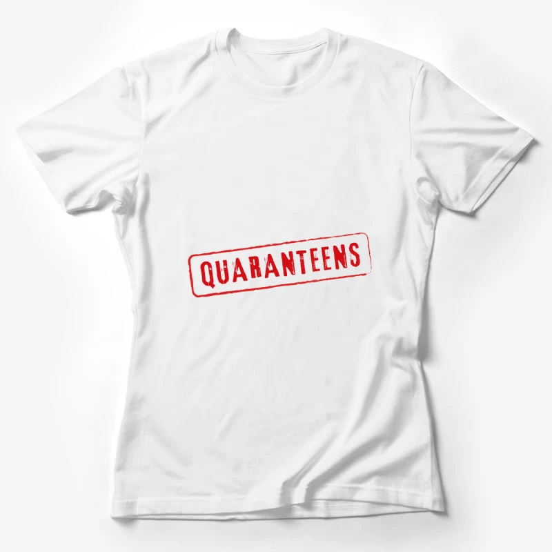 Motif Quaranteens Rouge Femme T-Shirt