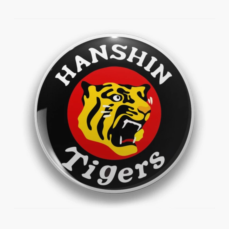 Hanshin Tigers Japanese Baseball Team Logo Pin