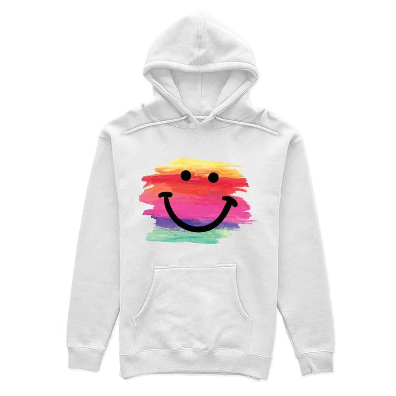 Buntes Aquarell Lächeln Damen Pullover Hoodie