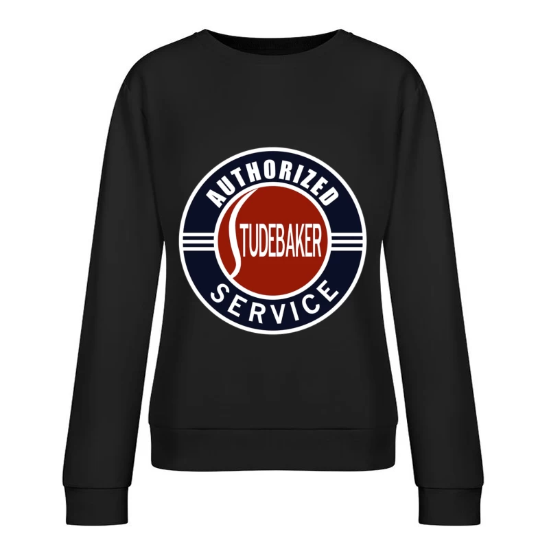 Vintage Authorized Studebaker Service Station Logo Female Pullover Sweatshirt