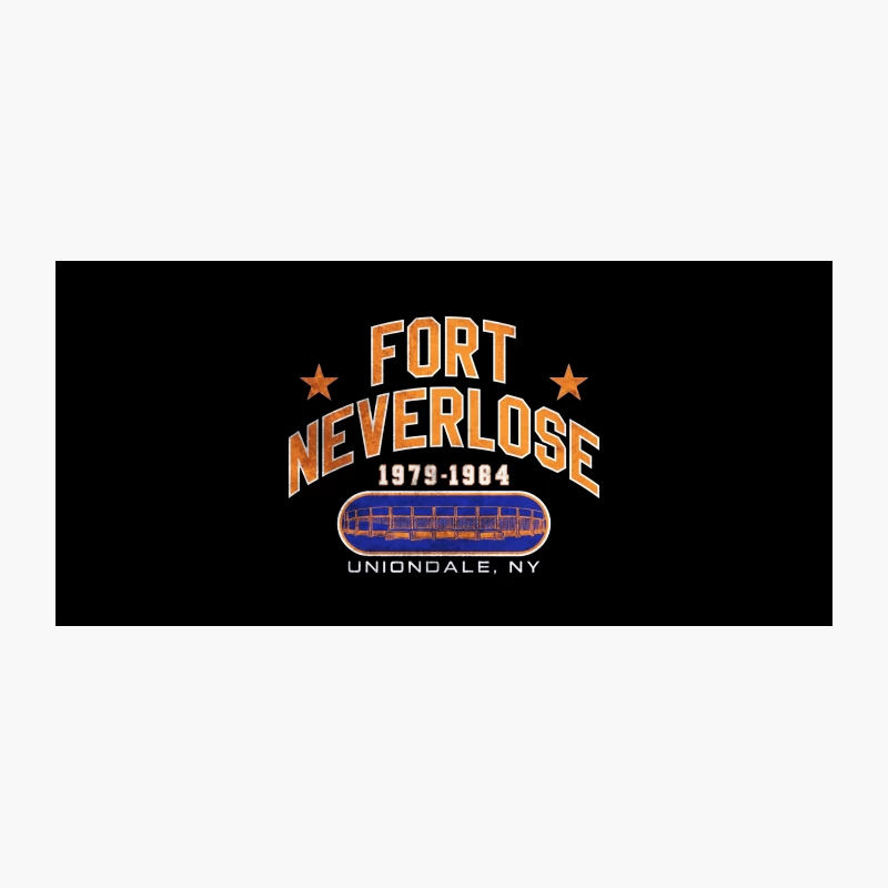 Fort Neverlose: Vintage Logo of Uniondale NY Sports Arena 1979-1984 Coffee Mug