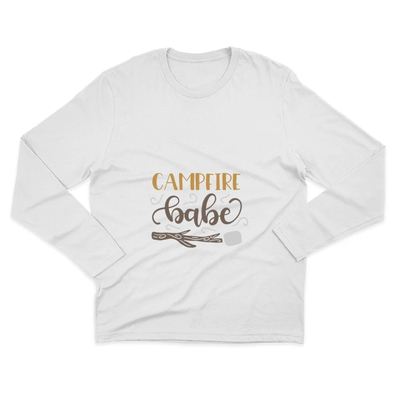 Design de Campfire Babe Homme Manches Longues T-Shirt