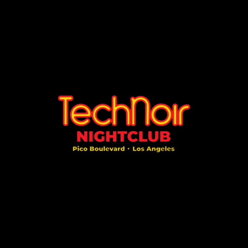 TechNoir Los Angeles Throw Pillow