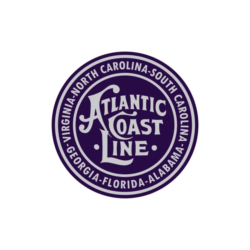 Atlantic Coast Line Railroad Throw Pillow