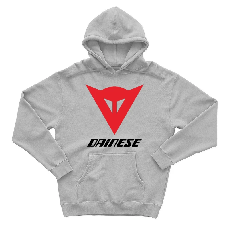 Dainese Motorcycle Gear Brand Logo in Red Male Pullover Hoodie