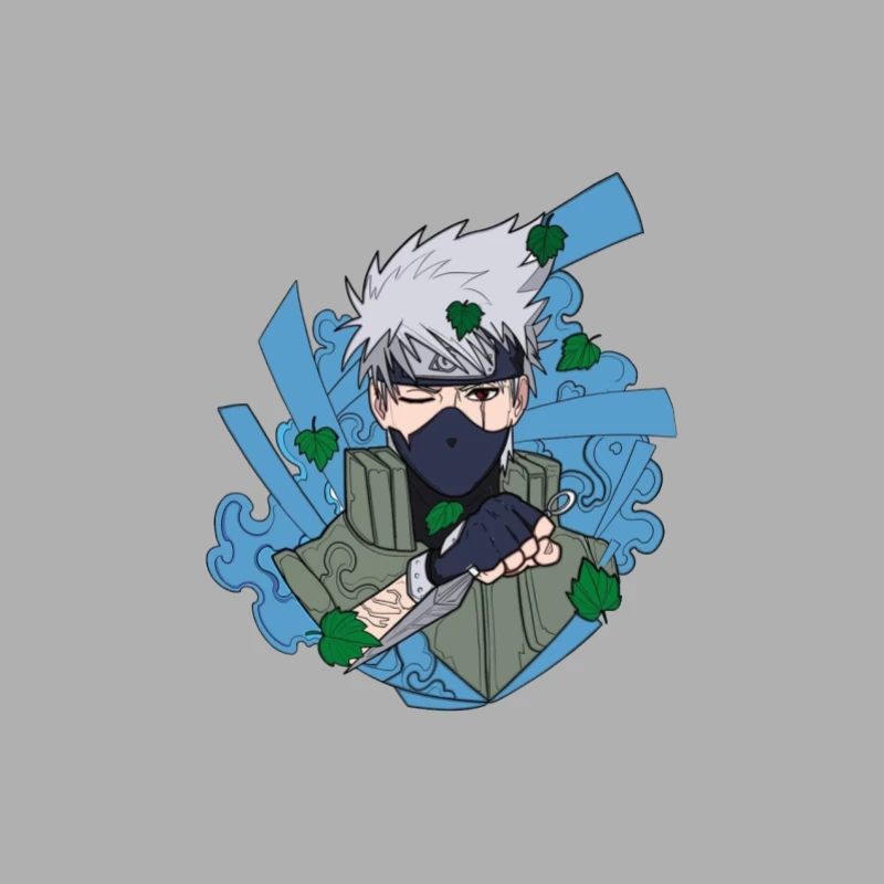 Anime Ninja Portrait Herren Tanktops