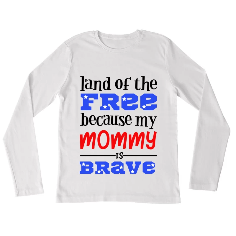 Motivations de soutien colorées Femme Manches Longues T-Shirt