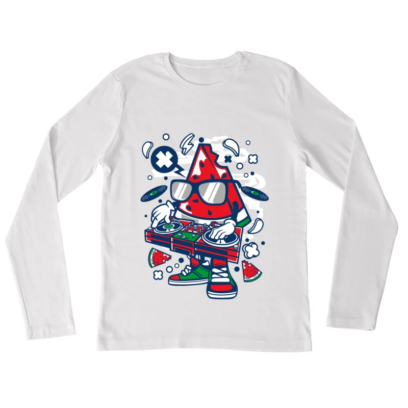 DJ pastèque amusant Femme Manches Longues T-Shirt