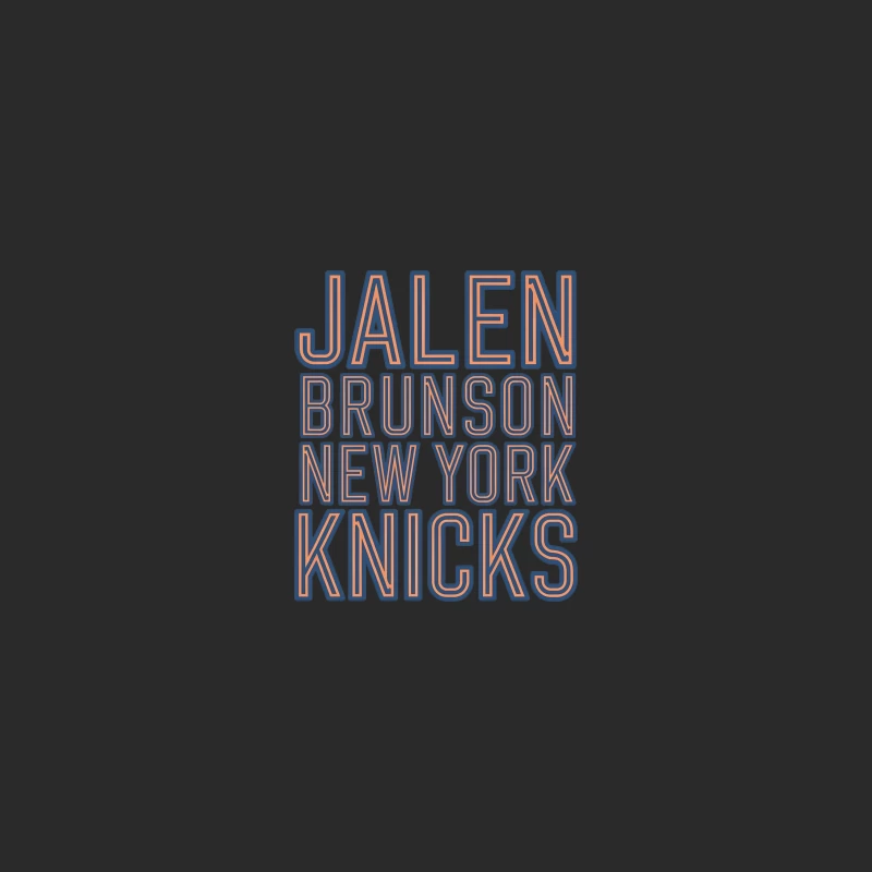 Jalen Brunson: New York Knicks NBA Player Typography Baseball Cap
