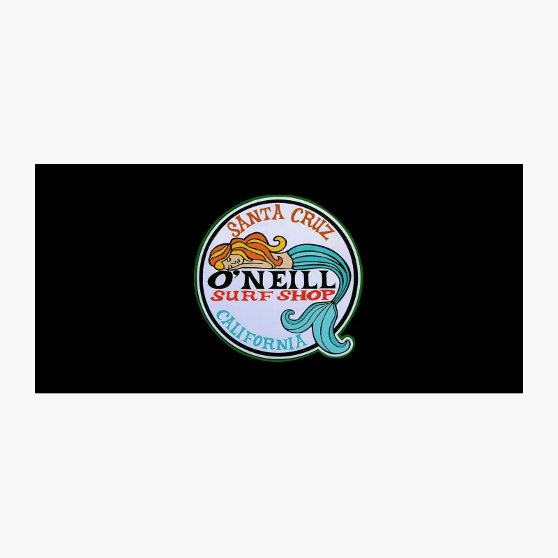 O'Neill Surf Shop Logo: Santa Cruz Mermaid Emblem Coffee Mug