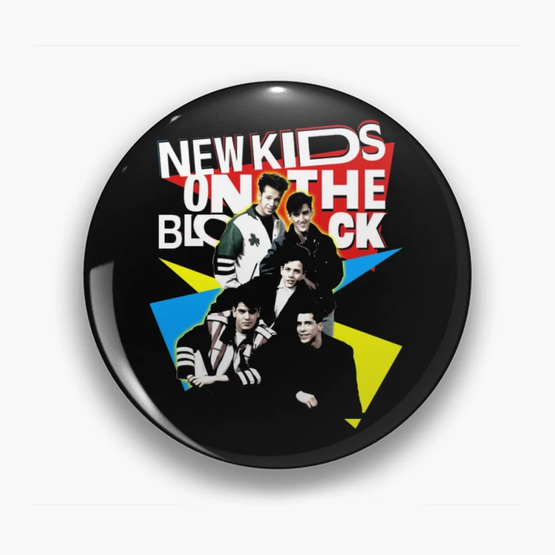 New Kids On The Block Retro Album Art Design Pin