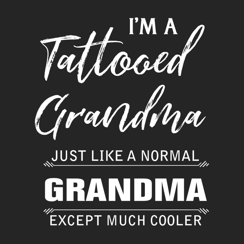 Grandma tatouée et cool Femme Sweat-shirt à enfiler