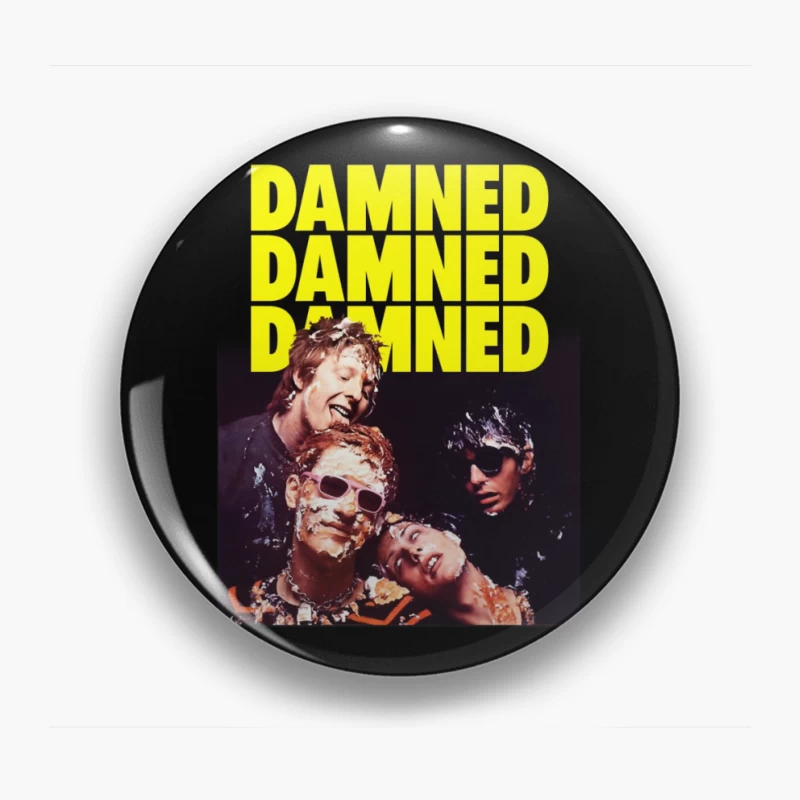 The Damned Punk Rock Band Vintage Album Cover Pin