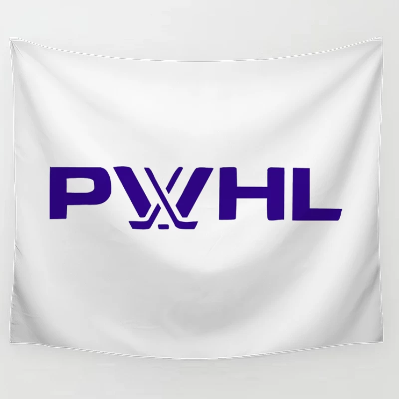 PWHL (Premier Women's Hockey League) Logo in Purple Tapestry