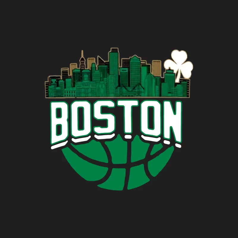 Boston Skyline Basketball Design Herren Tanktops