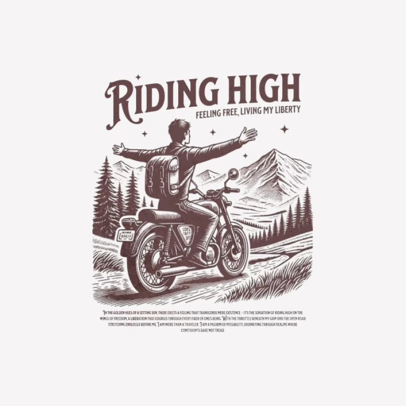 Faire de la moto en montagne Homme T-Shirt