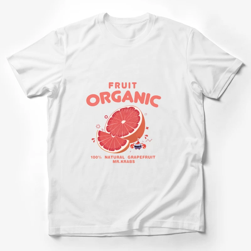 Organischer Grapefruit-Charakter-Entwurf Herren T-Shirt