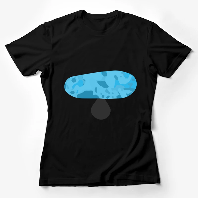 Design abstrait en forme de parapluie Femme T-Shirt