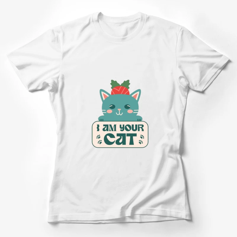 Carte de Chat Mignon Femme T-Shirt