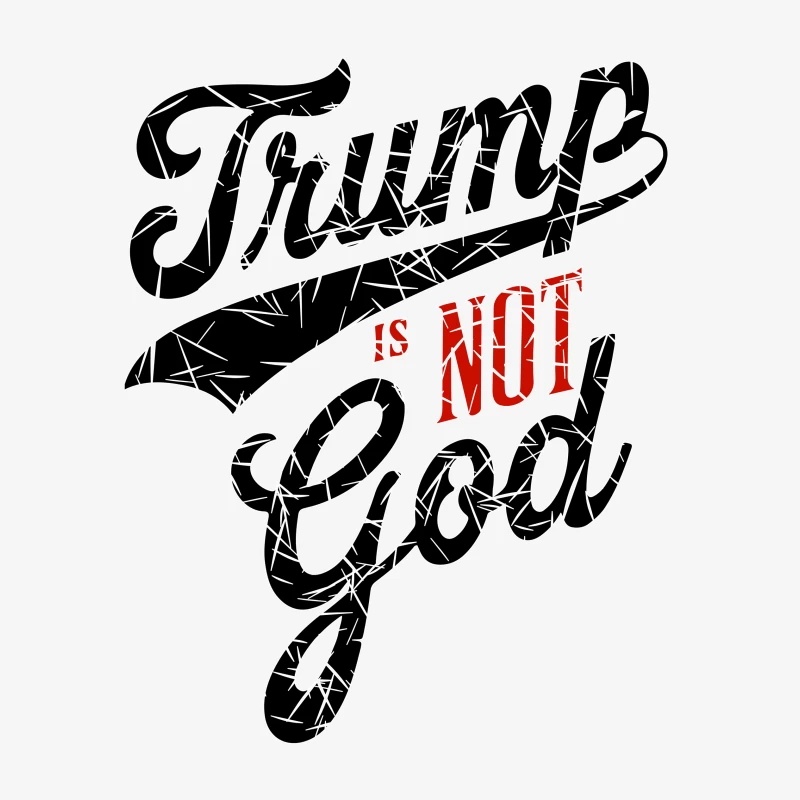 Trump is not God Female Pullover Sweatshirt