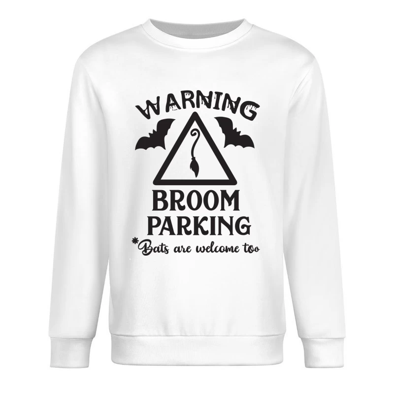 Panneau de stationnement de balai avec chauves-souris Homme Sweat-shirt à enfiler