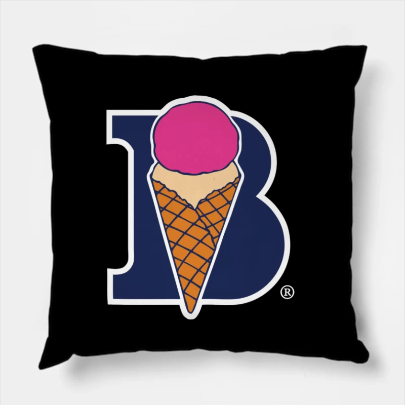 Braum's Ice Cream Throw Pillow