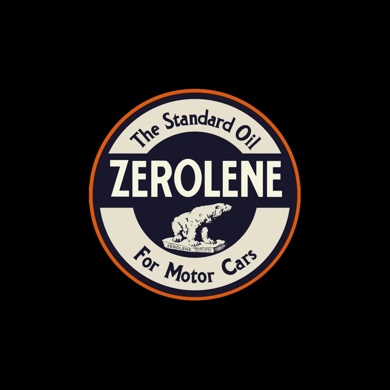 Vintage Standard Oil Zerolene Motor Car Advertisement with Polar Bear Logo Tapestry