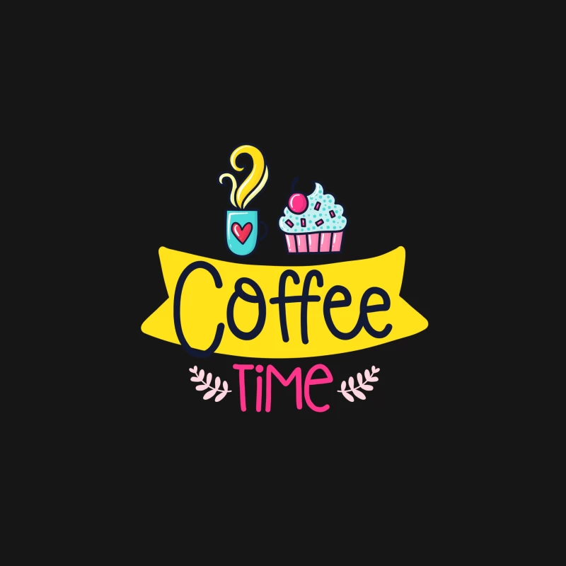 Pause café avec cupcake Femme Manches Longues T-Shirt