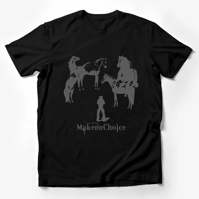 Mensch und Pferd Komposition Herren T-Shirt