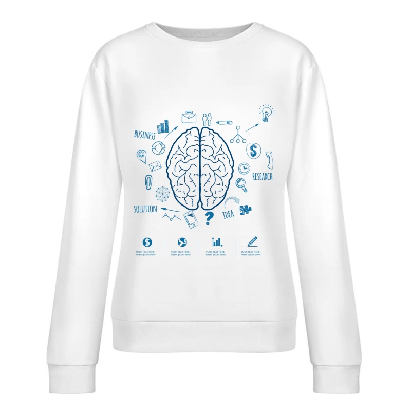 Geschäftsideen und Forschung Damen Pullover Sweatshirt