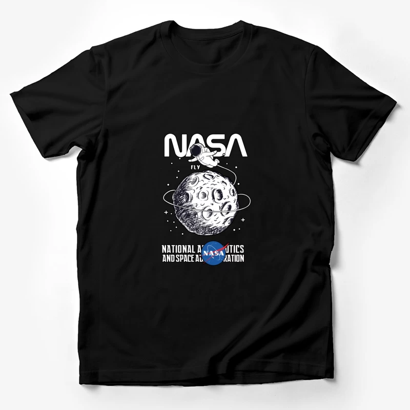 NASA-Entwurf mit Astronauten und Mond Herren T-Shirt