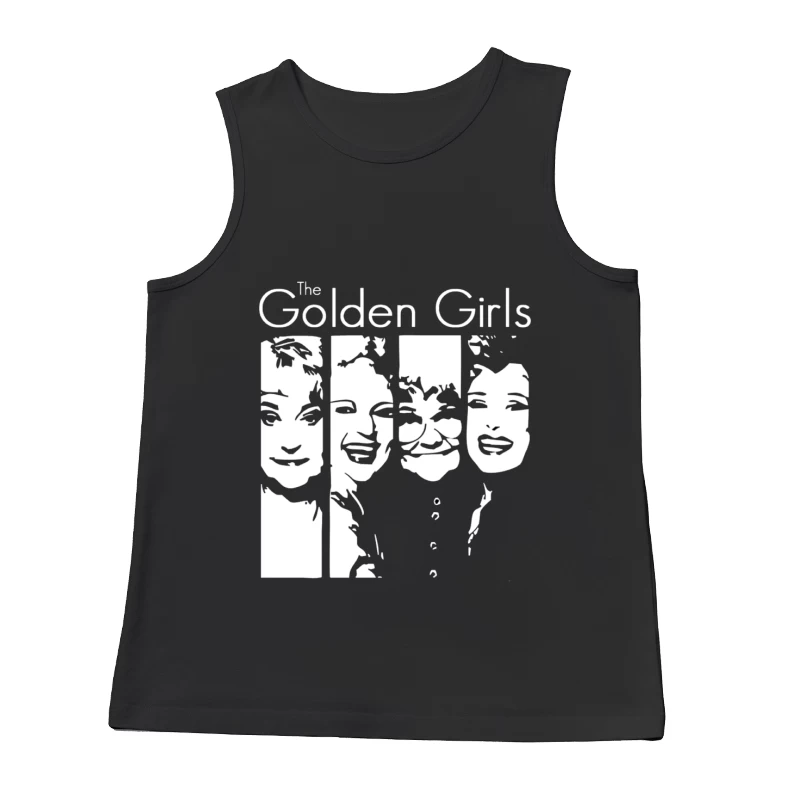 Minimalist Line Art of The Golden Girls TV Show Male Tank Top